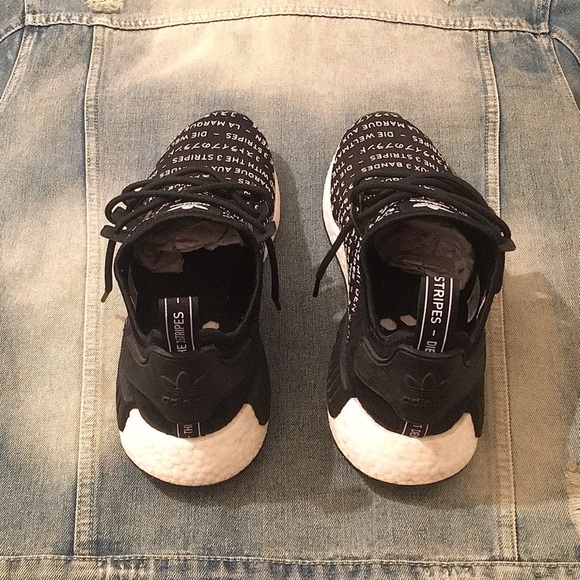 Adidas NMD R1 BLACKOUT: Size 10 - Picture 3 of 4